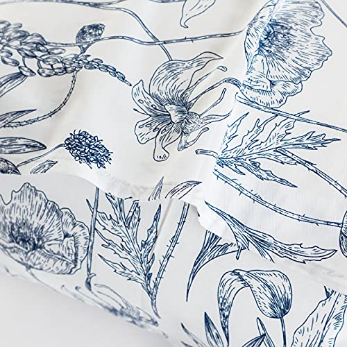 Susybao SZJRQC2020091702 100% Cotton Pillowcases Queen Size Set Of 2 Vintage Flowers Print Bed Pillow Covers Envelope Closure End Floral Pillow Encasement Luxury Quality Soft Comfortable Durable  thumb #4