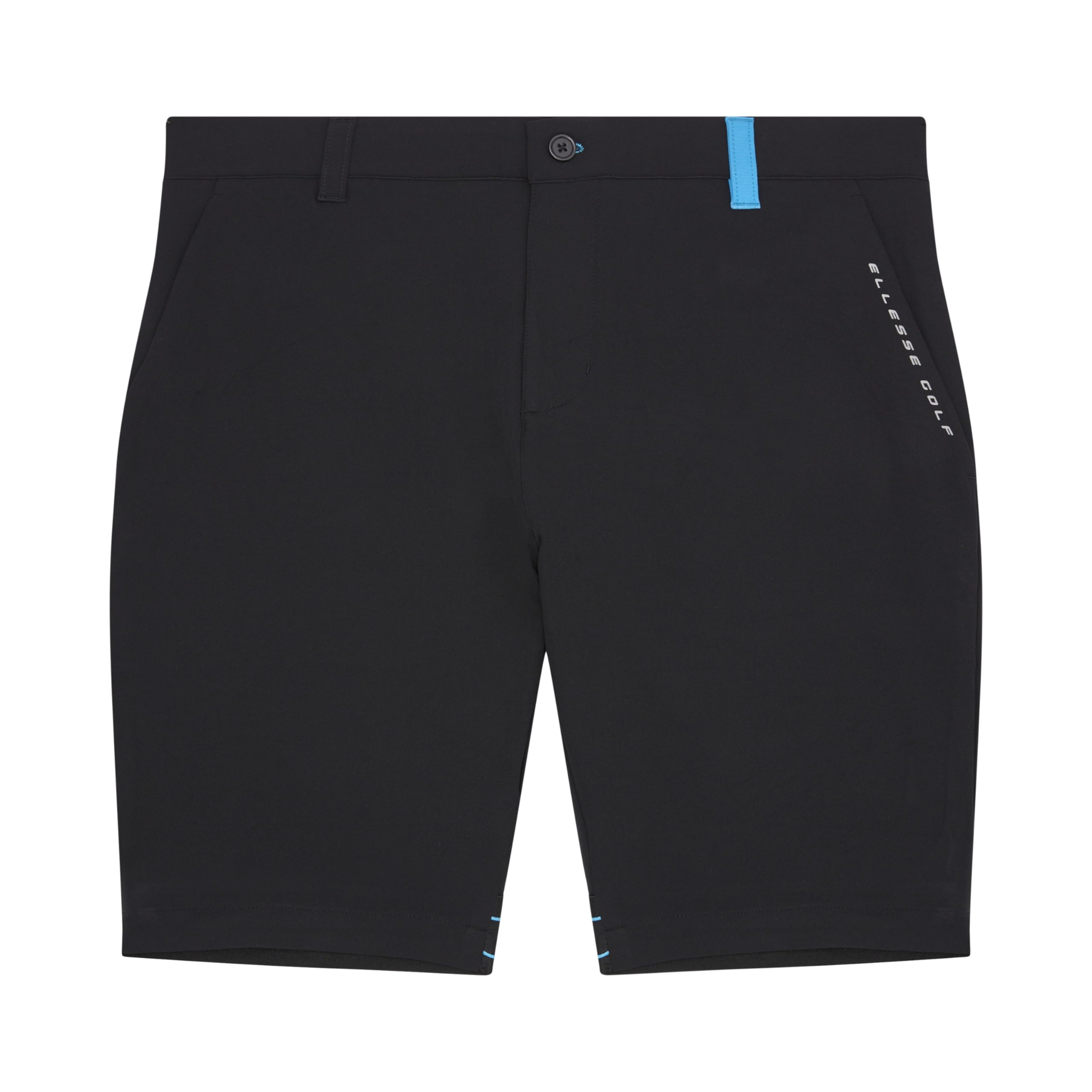 ELLESSE Fabbri męskie spodenki golfowe Regular Fit, Czarny/niebieski, 32W