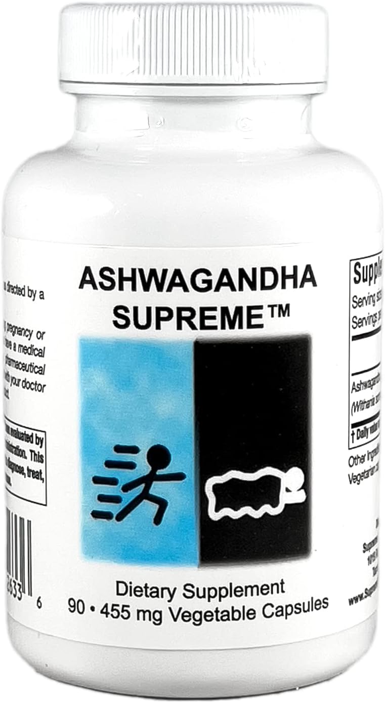 Supreme Nutrition Ashwagandha, 90 Pure Ashwagandha Vegetarian Capsules Supreme Nutrition Ashwagandha, 90 Pure Ashwagandha Vegetarian Capsules