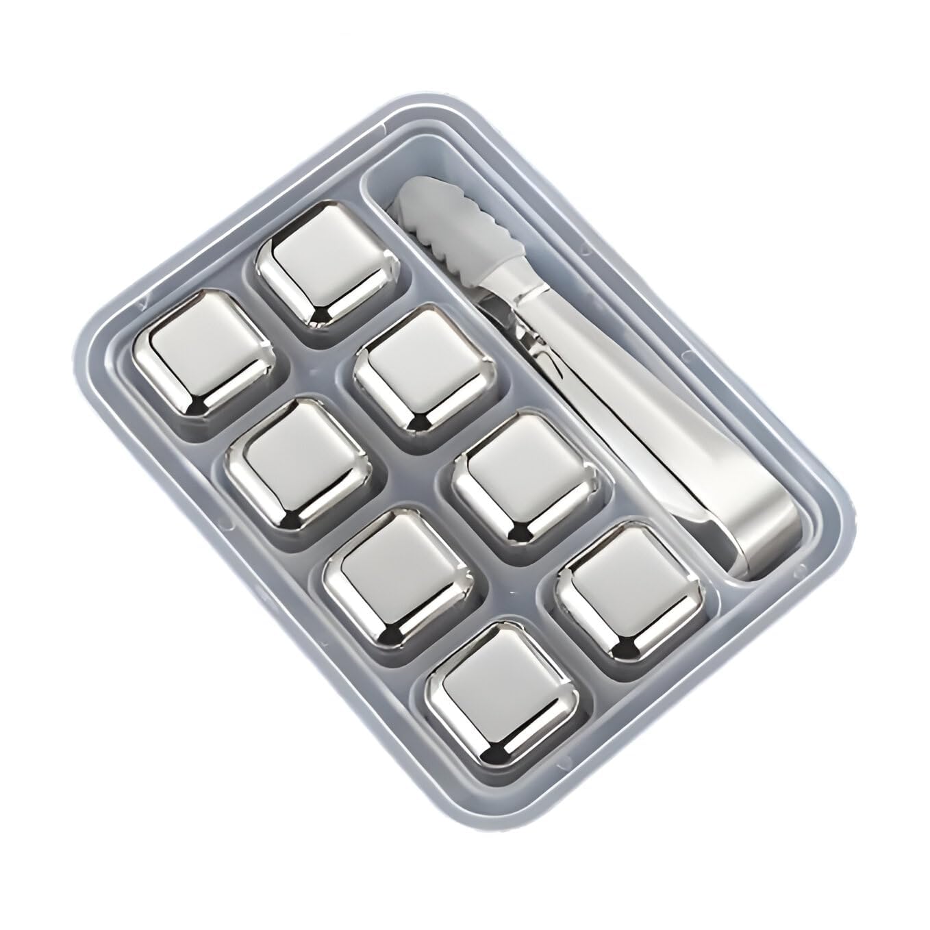 Stainless Steel Whiskey Stones Ice Cubes Set with Tongs & Storage Box – Reusable Metal Ice Cubes for Chilling Whisky, Wine, Cocktails – Food Grade, Quick-Freezing, No Dilution-image-39