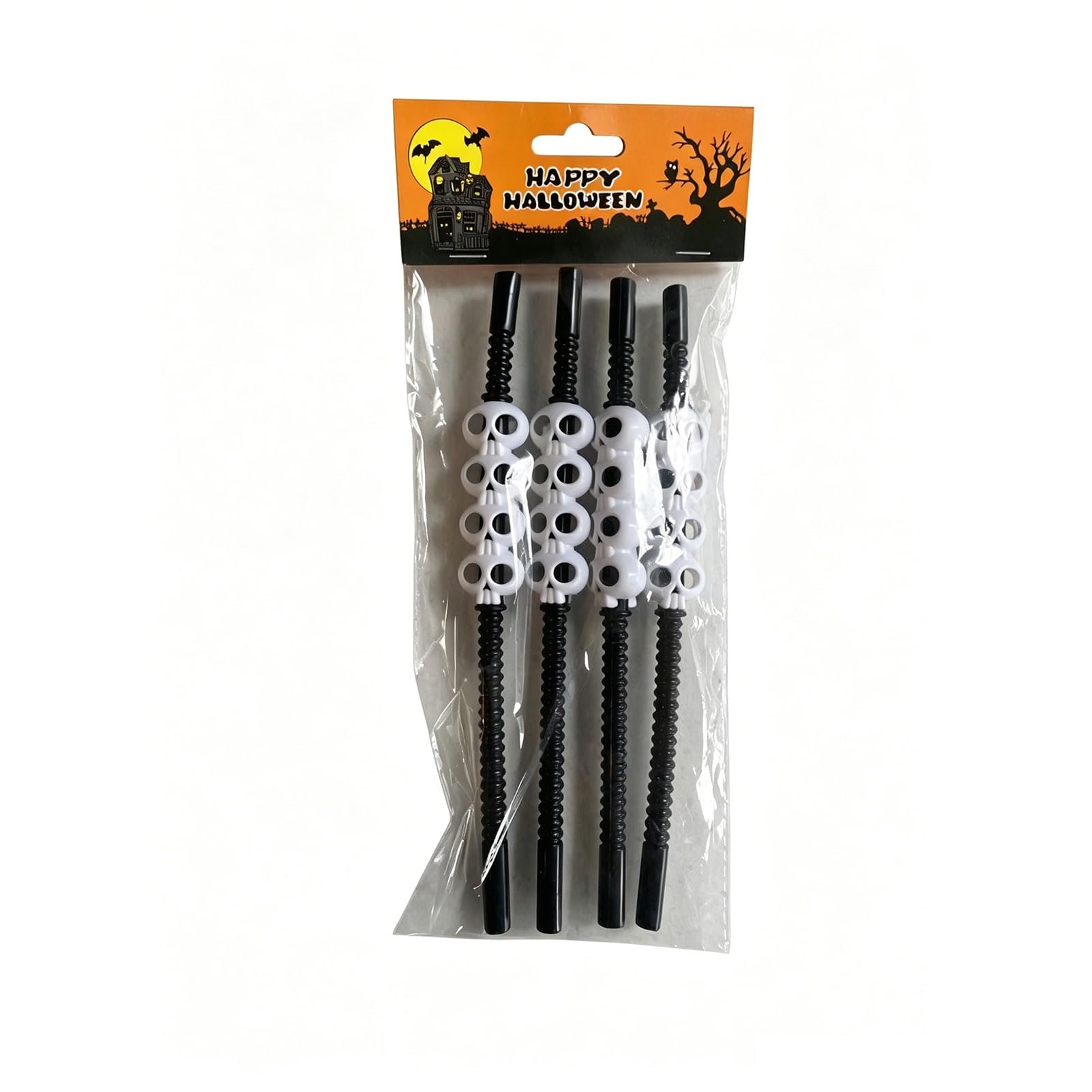 matumou Plastic Halloween, Spooky Pumpkin Skull Skeleton Drinking for Halloween Party Favors, Kitchen Table Decor