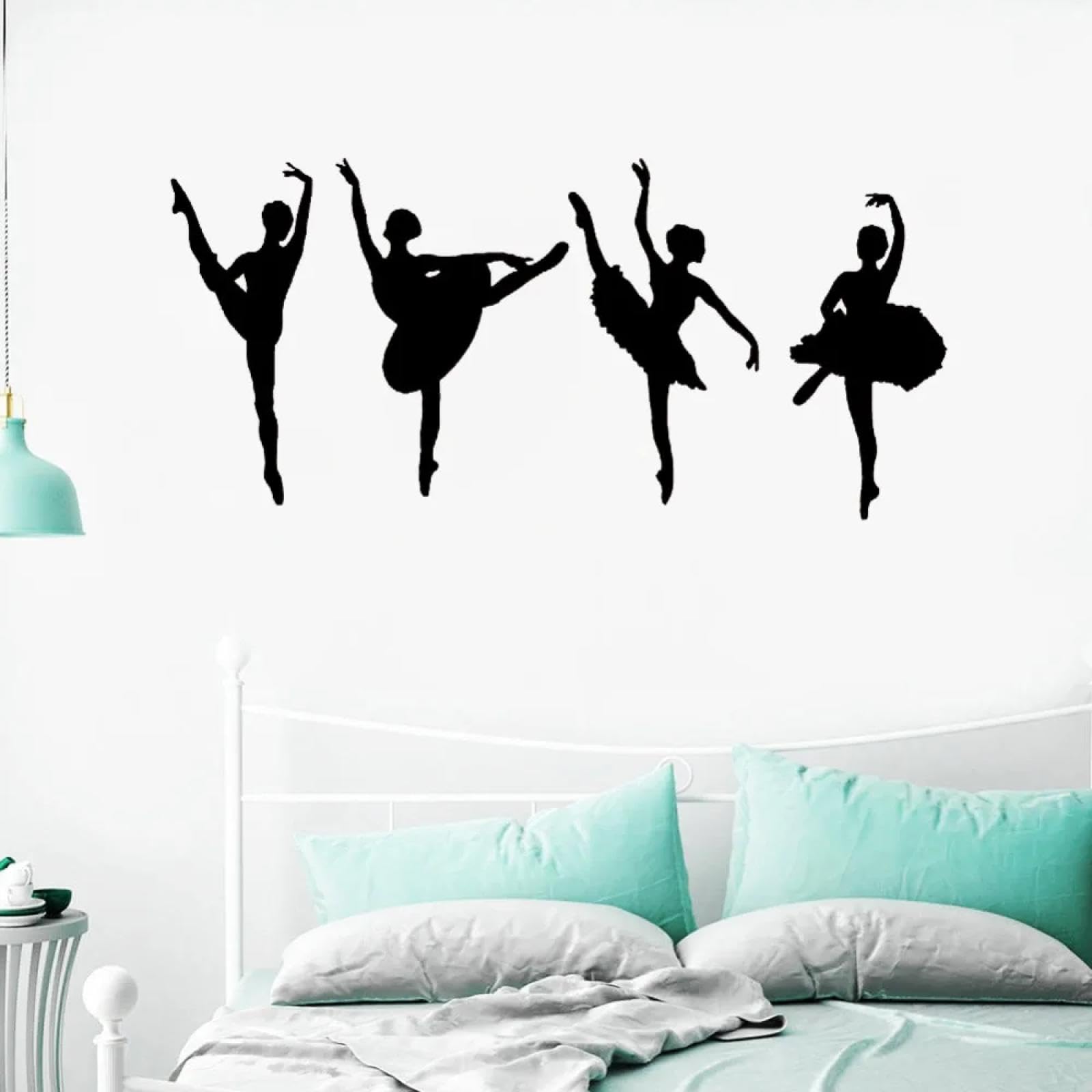 WEIMEIJIE Ballet Dancer wall Decals, Dance Studio Decals, Ballet Studio Home Decorations, Dancer Daycare Decals