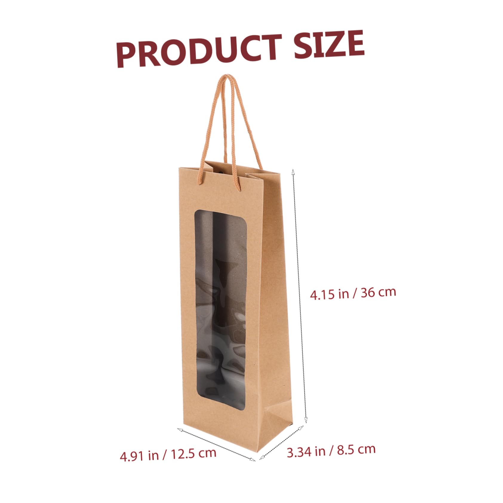 TOPBATHY 5 Ensembles Pochette Sachet Scellable Pour À Vin Range Bouteille Porte Bouteille D' De Bouteilles De Vin Rouge Papier 4 Pièces * 5