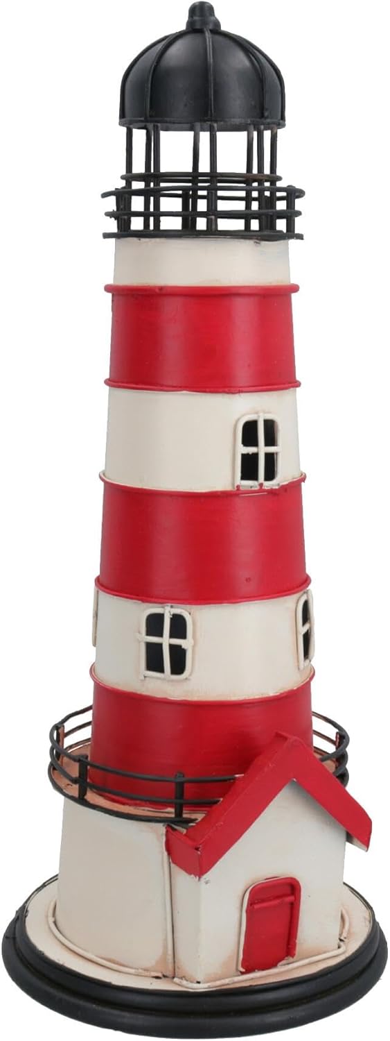 Quality Historical Metal Vintage Light House Metal Model Replica Ornament Gift