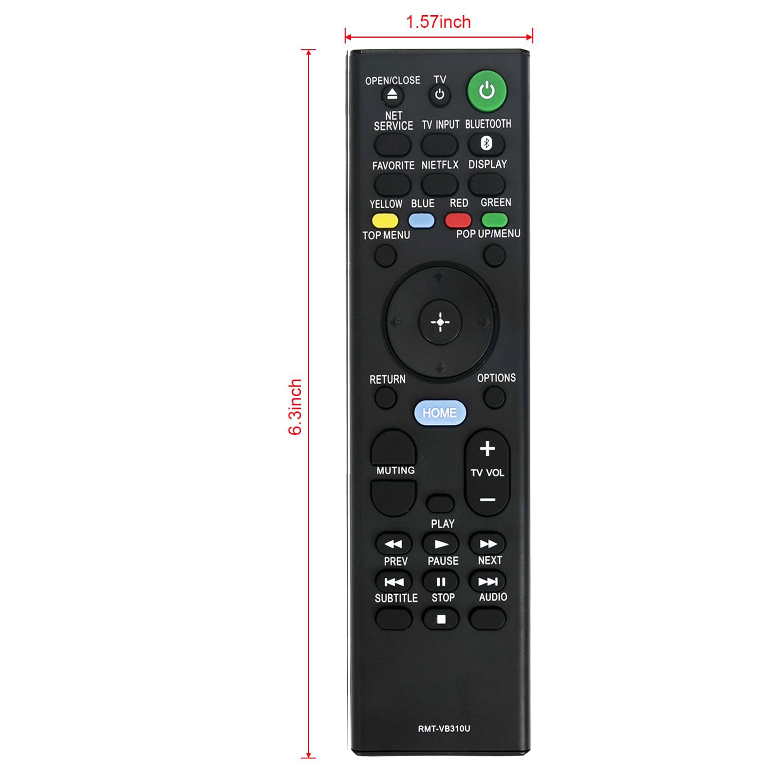Amazon.com: New RMT-VB310U Replaced Remote fit for Sony Blu