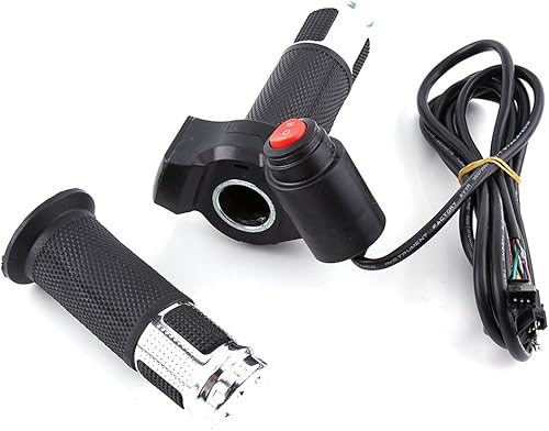 Cubierta de agarre para bicicleta con interruptor de velocidad de 3 velocidades con pantalla LED, mango acelerador para bicicleta eléctrica