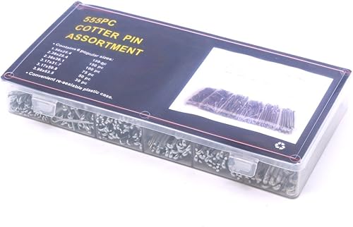 Miniatura 6 de Glarks Kit surtido de 555 piezas de alfileres chapados en zinc de alta resistencia