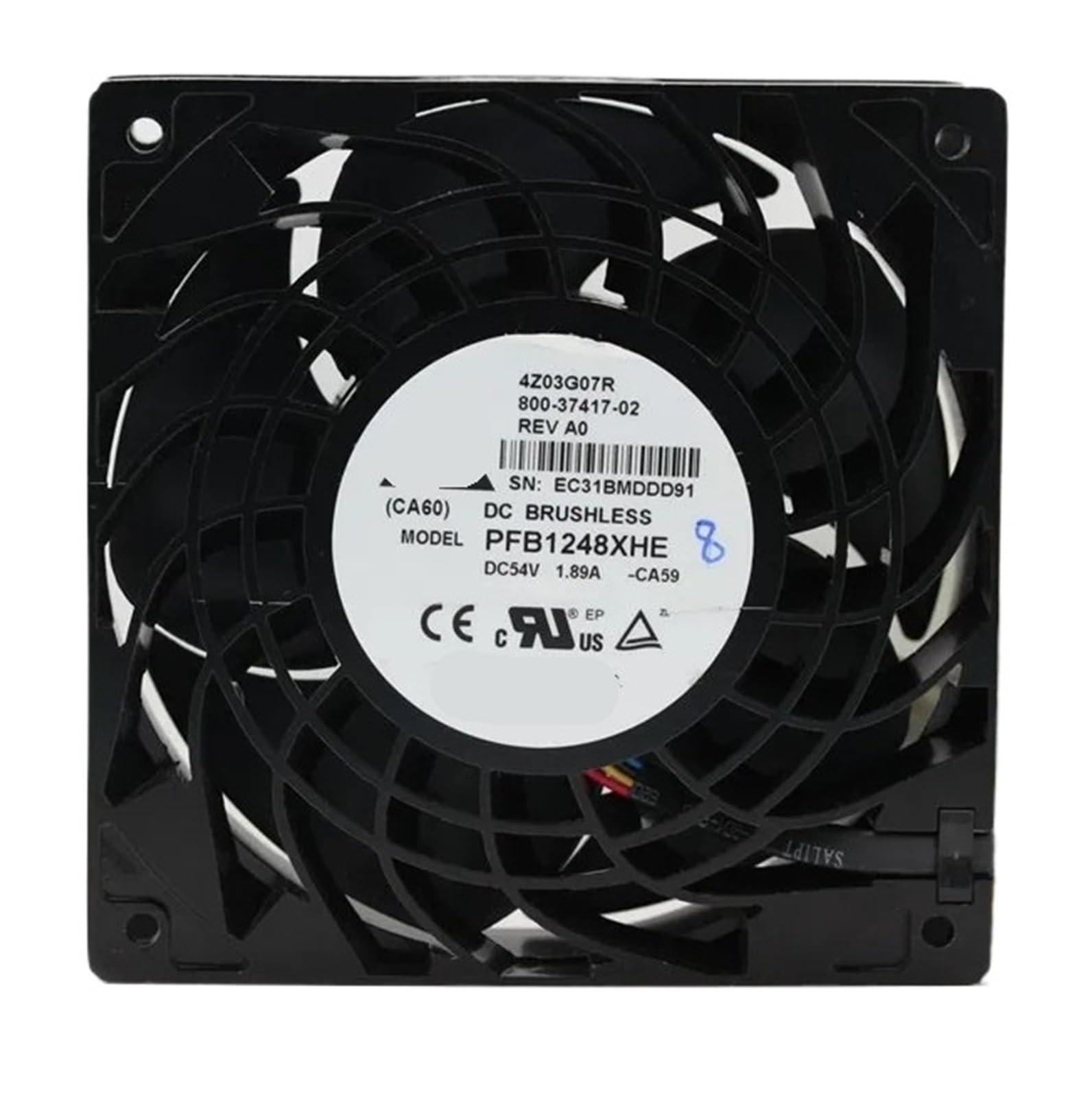 YMUGUEGH PFB1248XHE 12038 12cm DC 54V(48V) 1.92A cooling fan