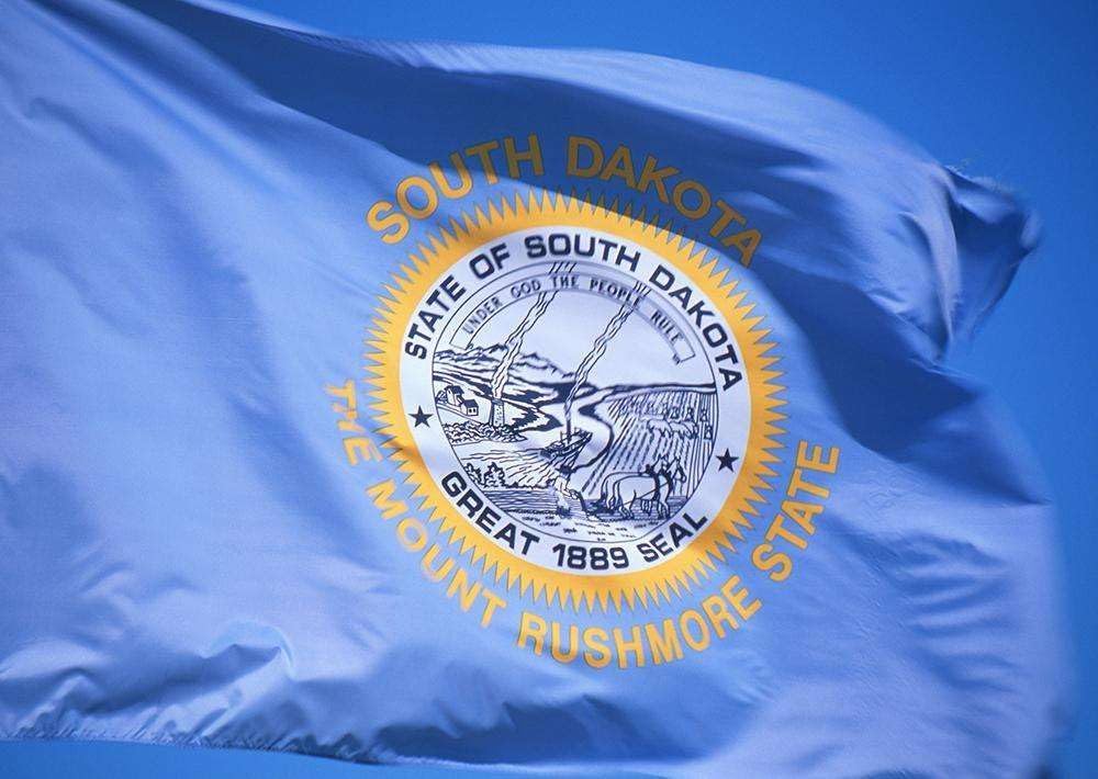 Allied Flag - 2' x 3' Outdoor Nylon South Dakota State Flag - Made in USA - Vivid Color and Fade Resistant - Reinforced Hem and Brass Grommets