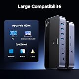 UGREEN 10Gbps Switch USB C 3.2 Commutateur KVM 2 PC Entrées 7 Sorties - 6