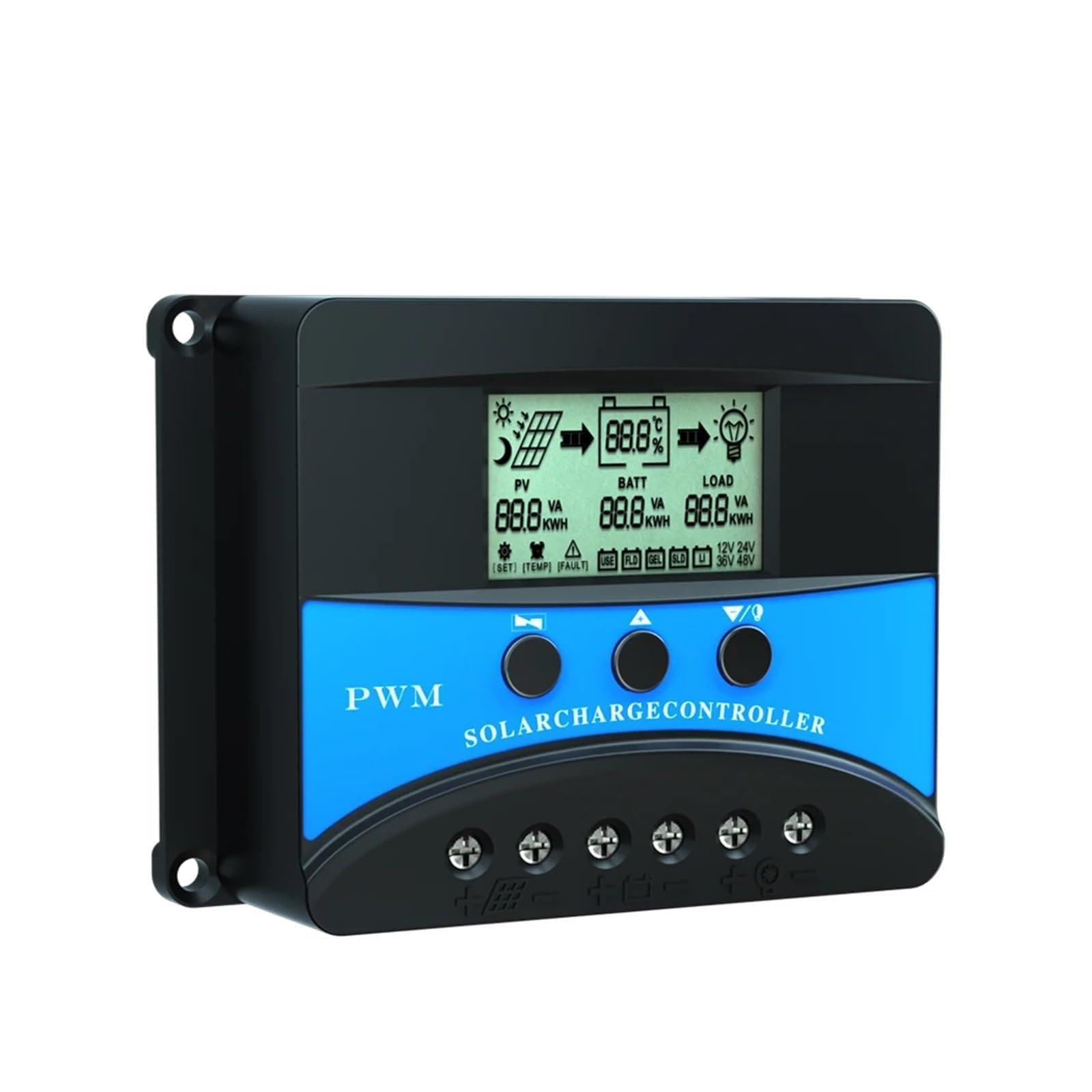 12V 24V 48V Regulator Ładowania Słonecznego 10A 20A 30A 40A 50A 60A Regulator Panelu Fotowoltaicznego Regulator Słoneczny Panel słoneczny(60A 12V 24V 48V)