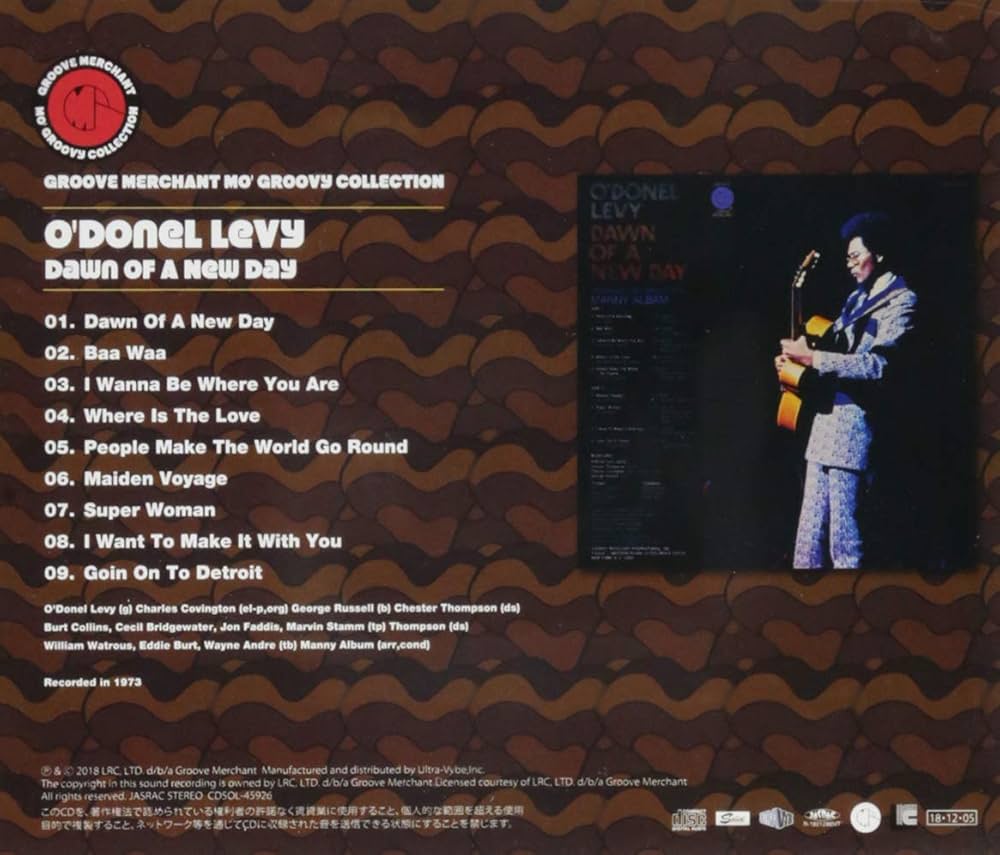 洋楽 O'Donel Levy - Dawn Of A New Day LEVY,O'donel - Dawn Of A New