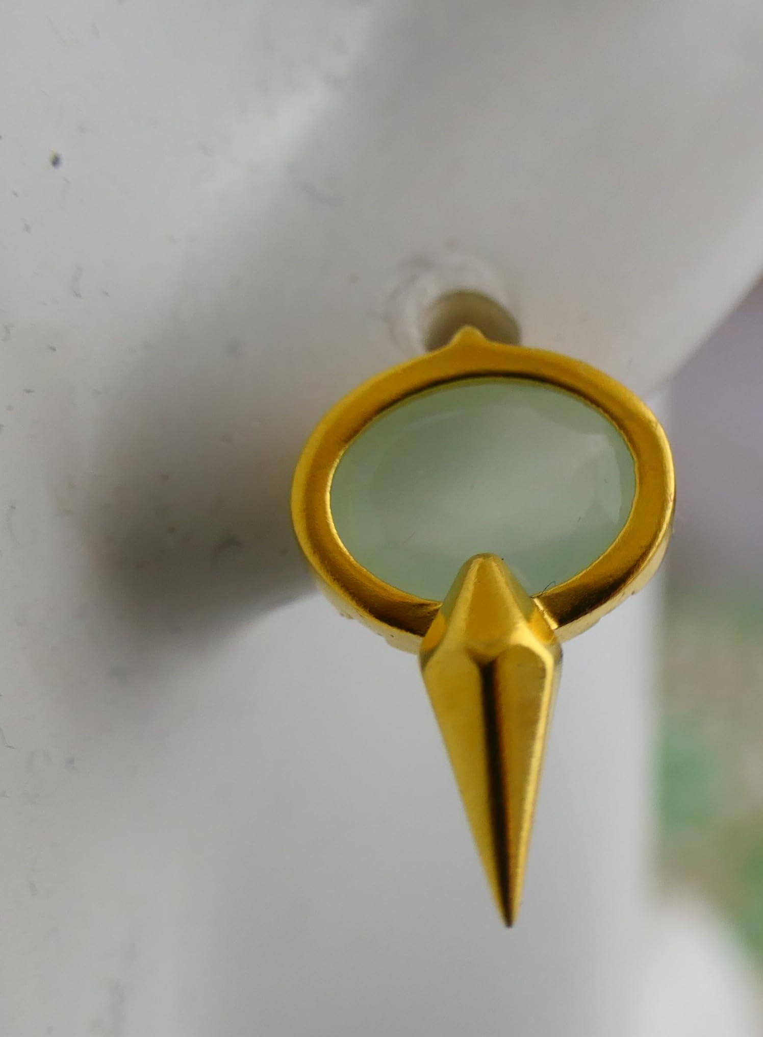Orecchini a Bottone in Argento Sterling 925 Placcato Oro