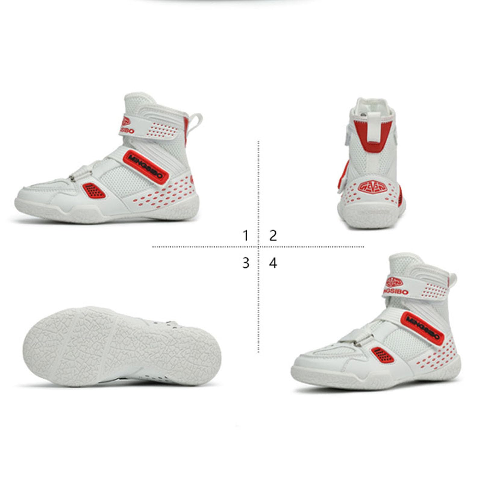 Boxe Scarpe per Bambini Wrestling Scarpe Wrestling Boxing Allenamento Scarpe Traspiranti Boxe Stivali