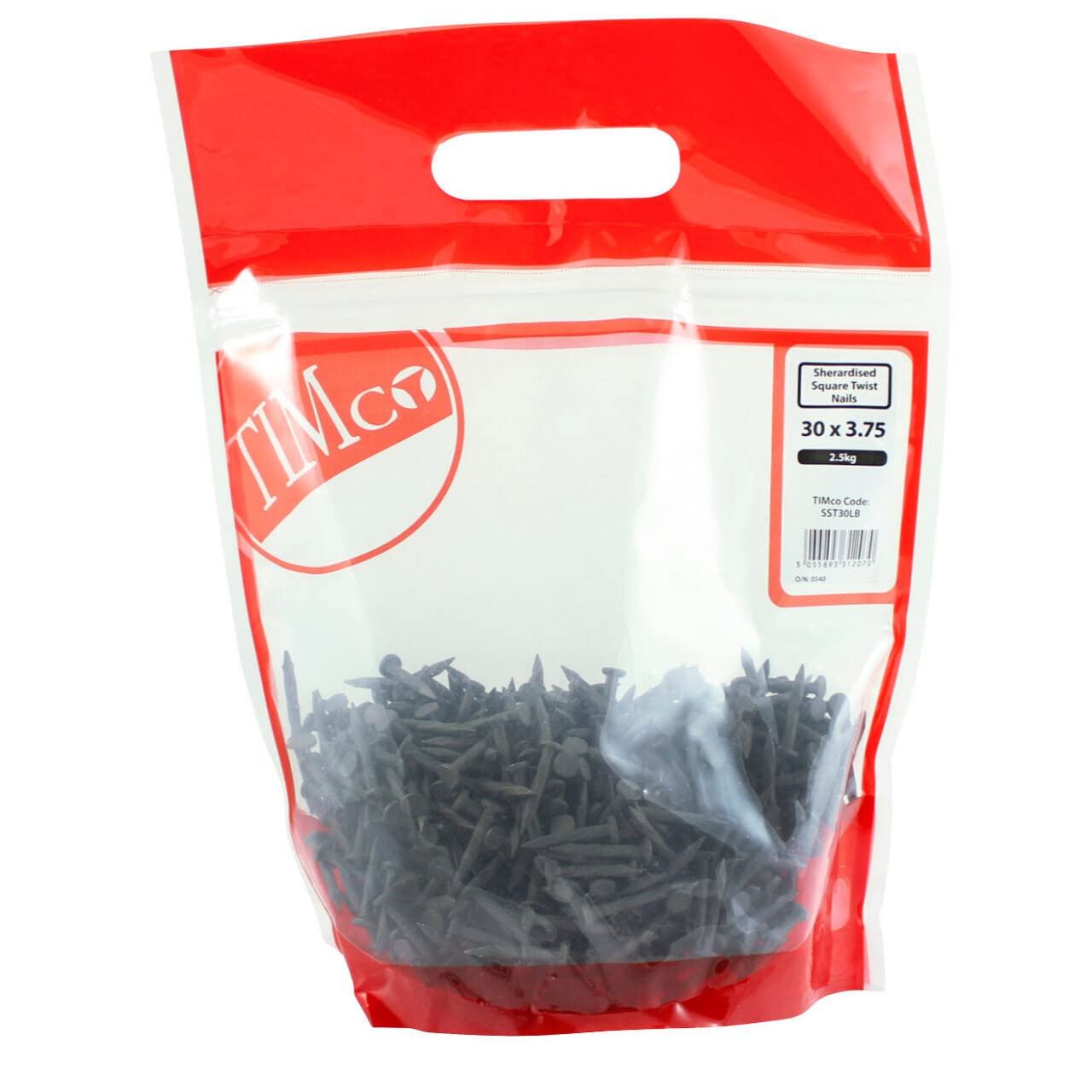 Timco Black Sherardised Square Twisted Nail - 30 X 3.75-1Kg Bag
