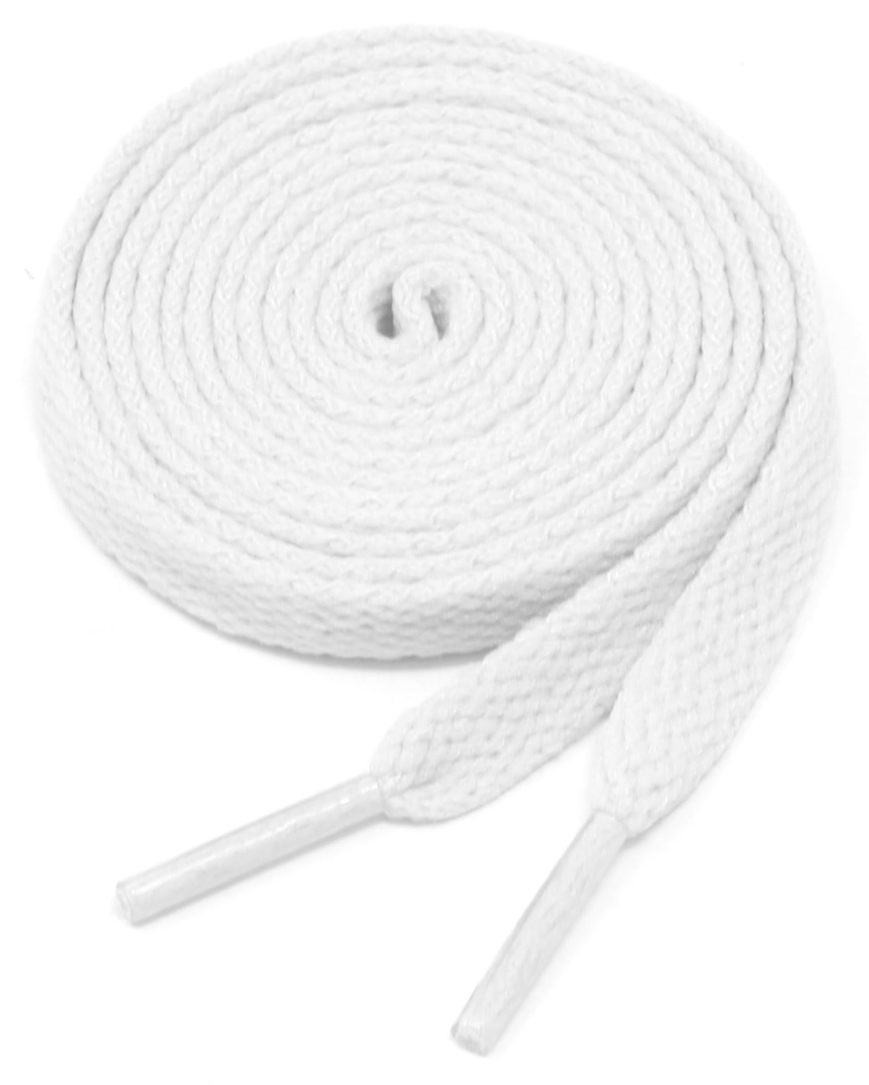 Flat Shoelaces 5/16" Wide Solid Color Strings for Athletic Sneakers Boots & Shoes - 27"-72" Length Shoe Laces