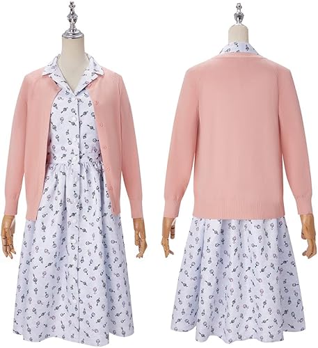 Weixu Roald Dahl's Matilda the Musical Miss Honey - Disfraz de cosplay para Halloween, carnaval, fiesta