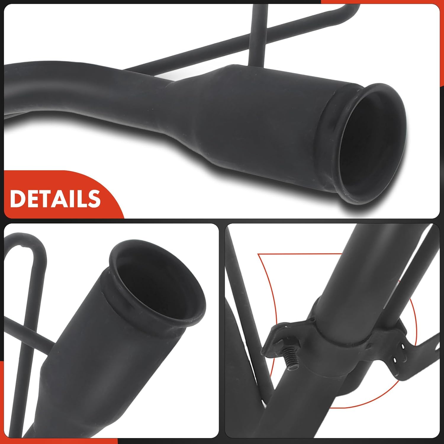 A-Premium Fuel Tank Filler Neck Pipe Hose Compatible with Chrysler 200 2011-2013 L4 2.4L, 200 2011-2014 V6 3.6L, 200 2012-2013 V6 3.6L & Dodge Avenger Avenger 2010-2014, Replace# 5085377AB