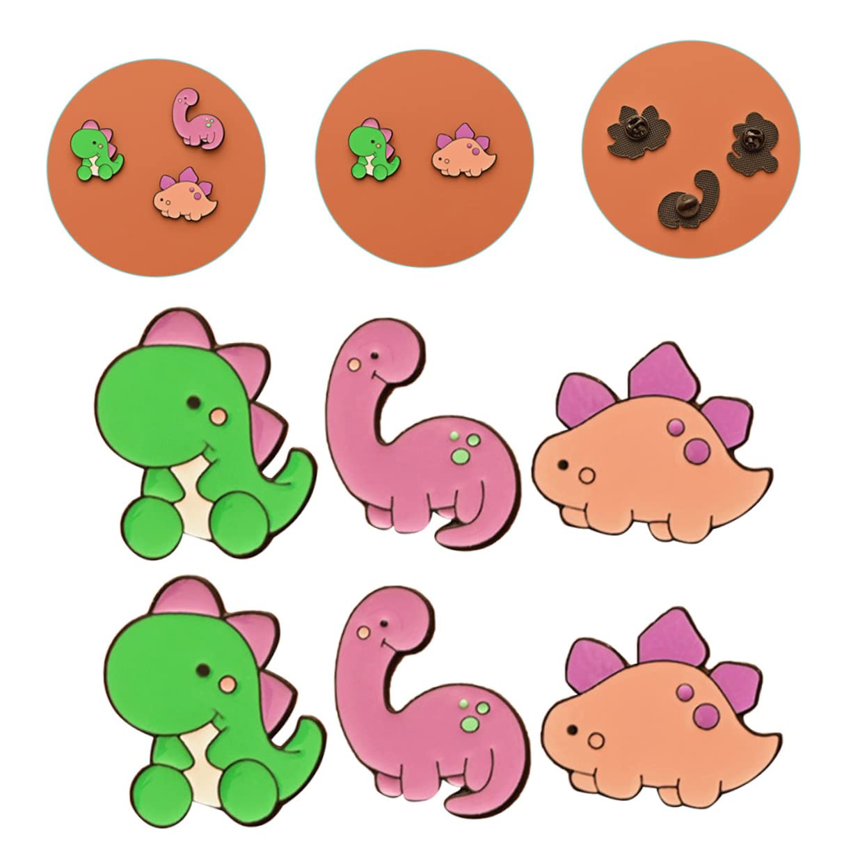 30stücke Teiliges Kawaii Dinosaurier Broschen Dekorative Für Kleidung Und Rucksäcke Kreative Tier-abzeichen Tragbare Accessoires Für Frauen
