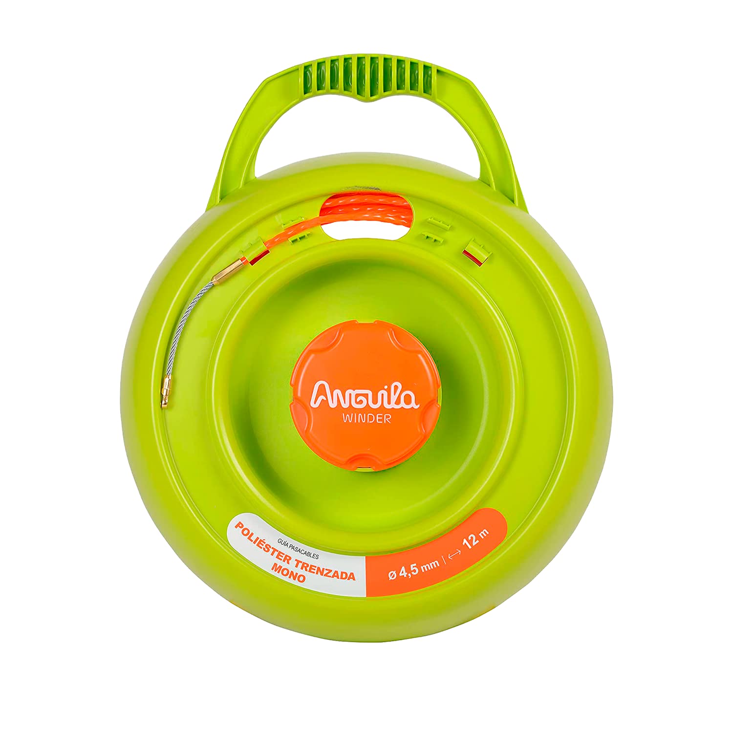 Enrouleur Anguila Max polyester tressé 4,5 mm pour gaine électrique