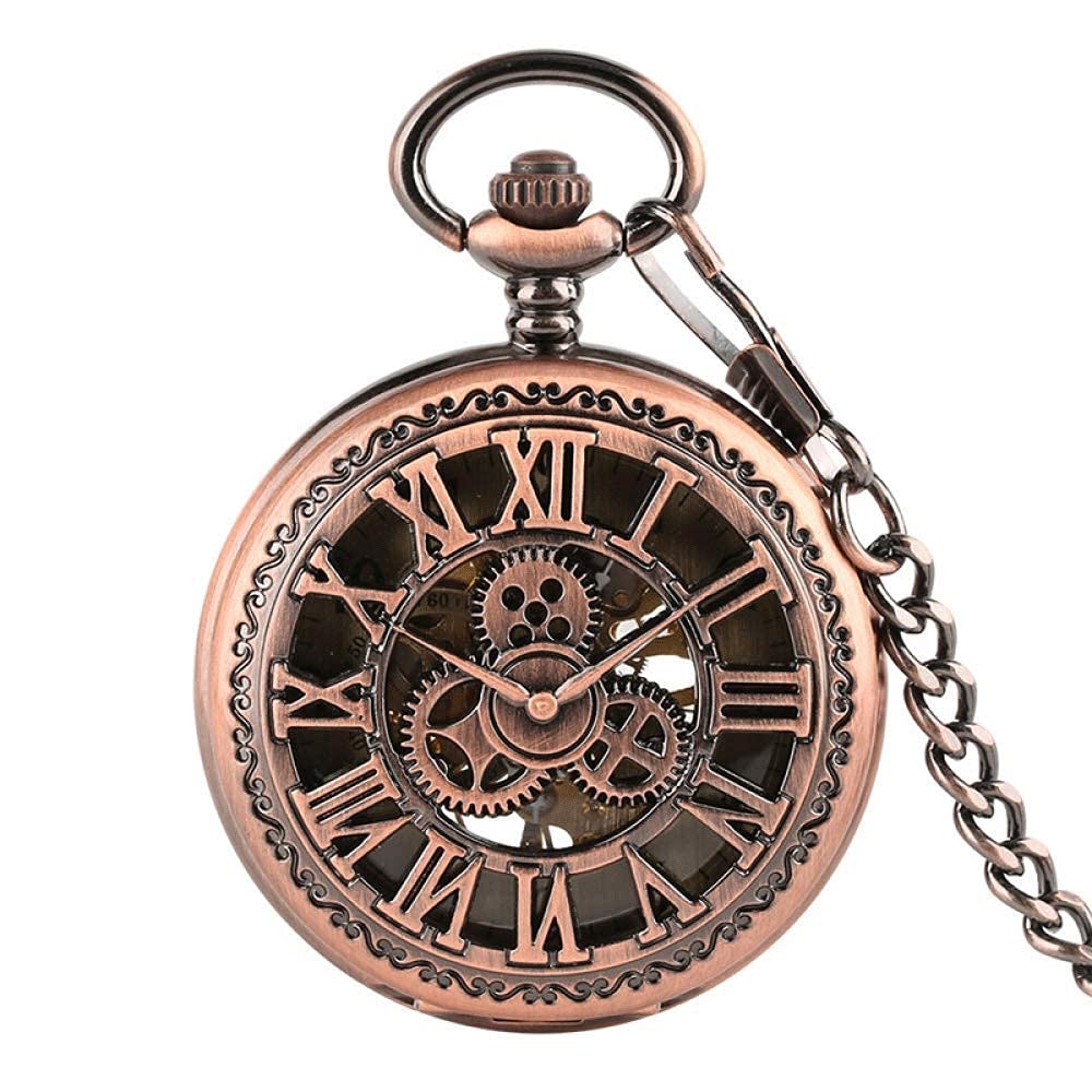 Steampunk Roman mechaniczny zegarek kieszonkowy, jak Boże Narodzenie