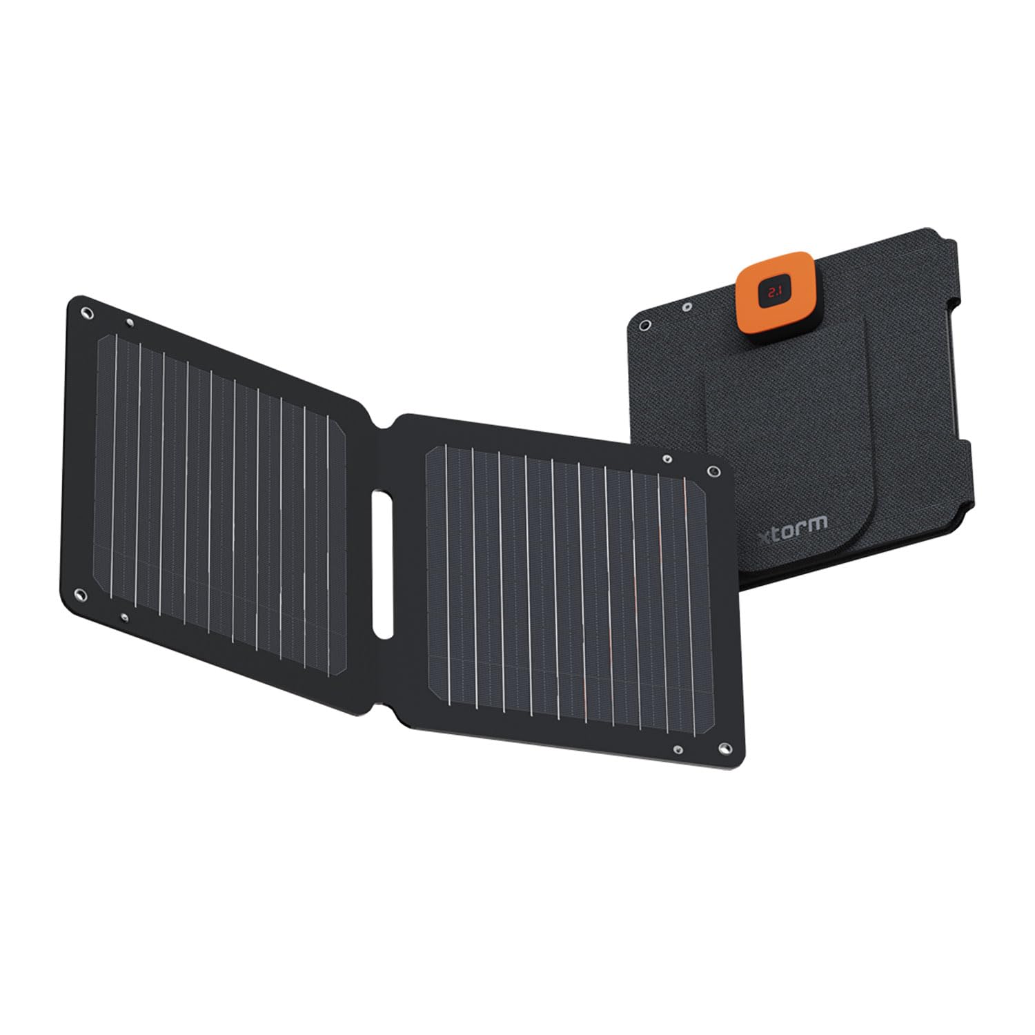 Xtorm Black Solarbooster, 14W Solar Panel, Portable Solar Charger, Outdoor, Durable, High Efficiency, White, Compact, Monocrystalline Solar Panel, Efte