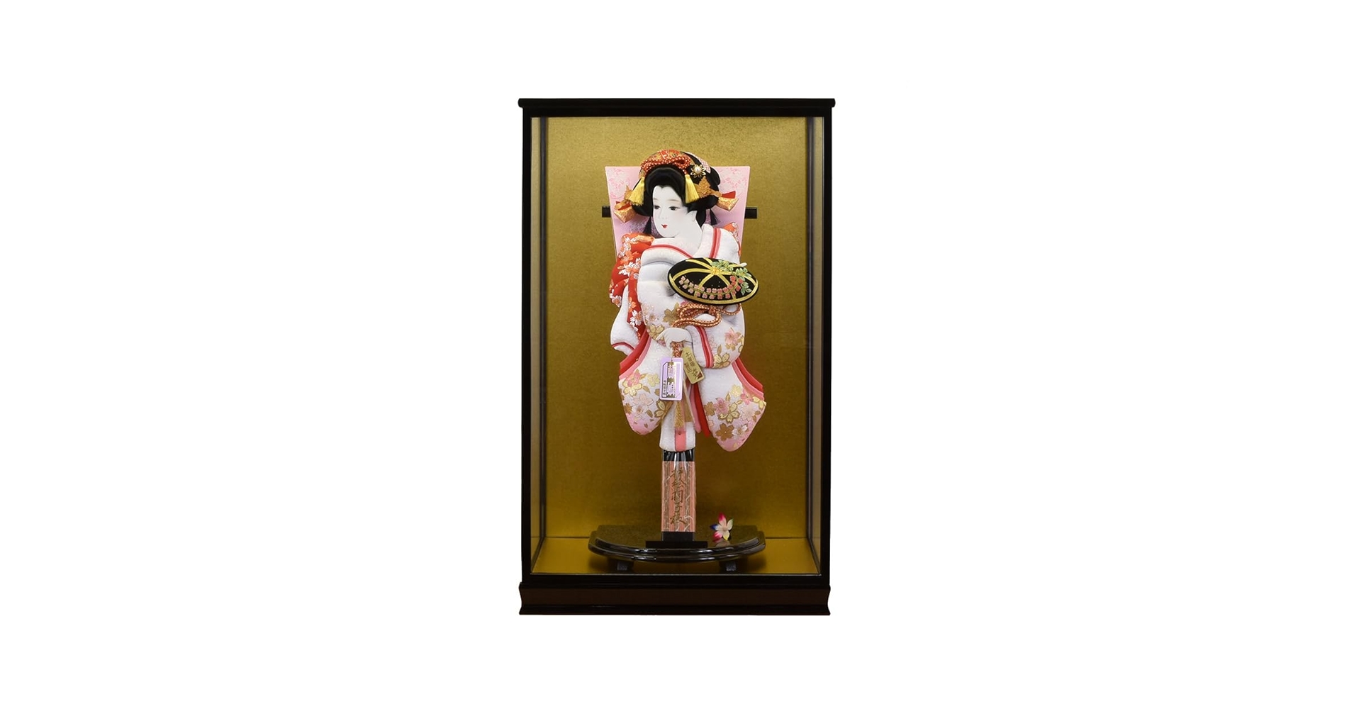 Amazon | 羽子板 白 ホワイト お祝い 初正月 羽子板飾り ガラス