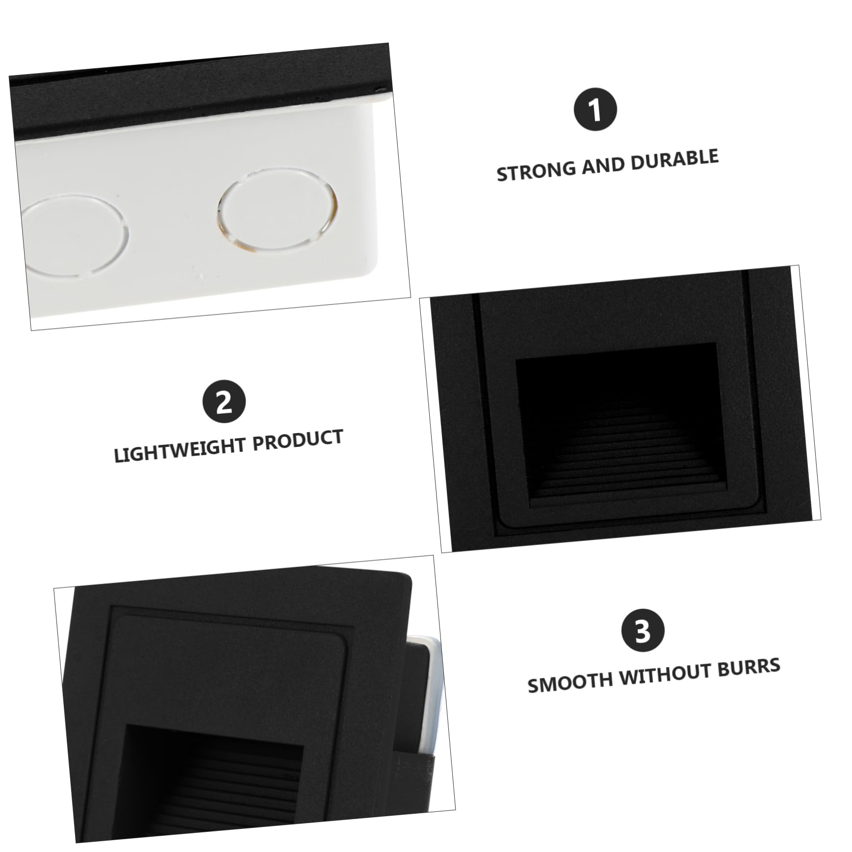 Genérico Aplique empotrable de Pared LED, Blanco Frio Luces de Escalera, Iluminación y Luces Decorativas