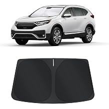 TINGLU Sun Shade for Honda CRV CR-V 2017-2022 Accessories Windshield Sun Shade Window Shade UV Rays Protection Sun Visor Cover with Steering Wheel Sunshade Storage Bag