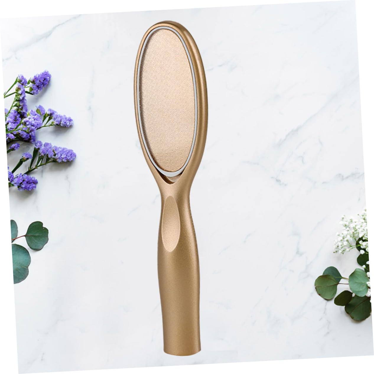 Outanaya 1PC Nano Glass Foot File Exfoliating Scrub Tool for Dead Skin Removal Portable Pumice Stone for Calluses Corns Durable Foot Care Device for Home Use Gold