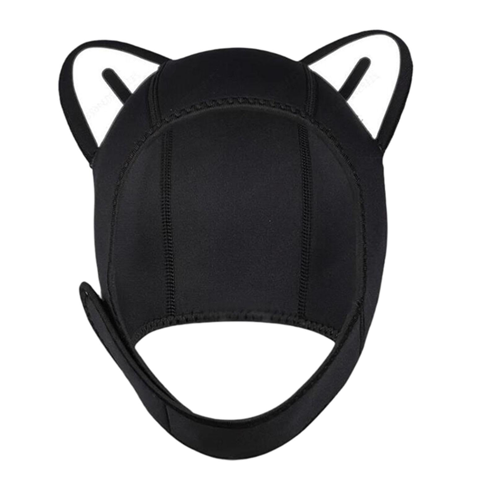 MERIGLARE Taucherhaube Neopren Schwimmkappe mit Weichem Kinnriemen Surfhaube Kopfbedeckung Winddicht Elastisch für Damen Herren Kinder Tauchen Segel