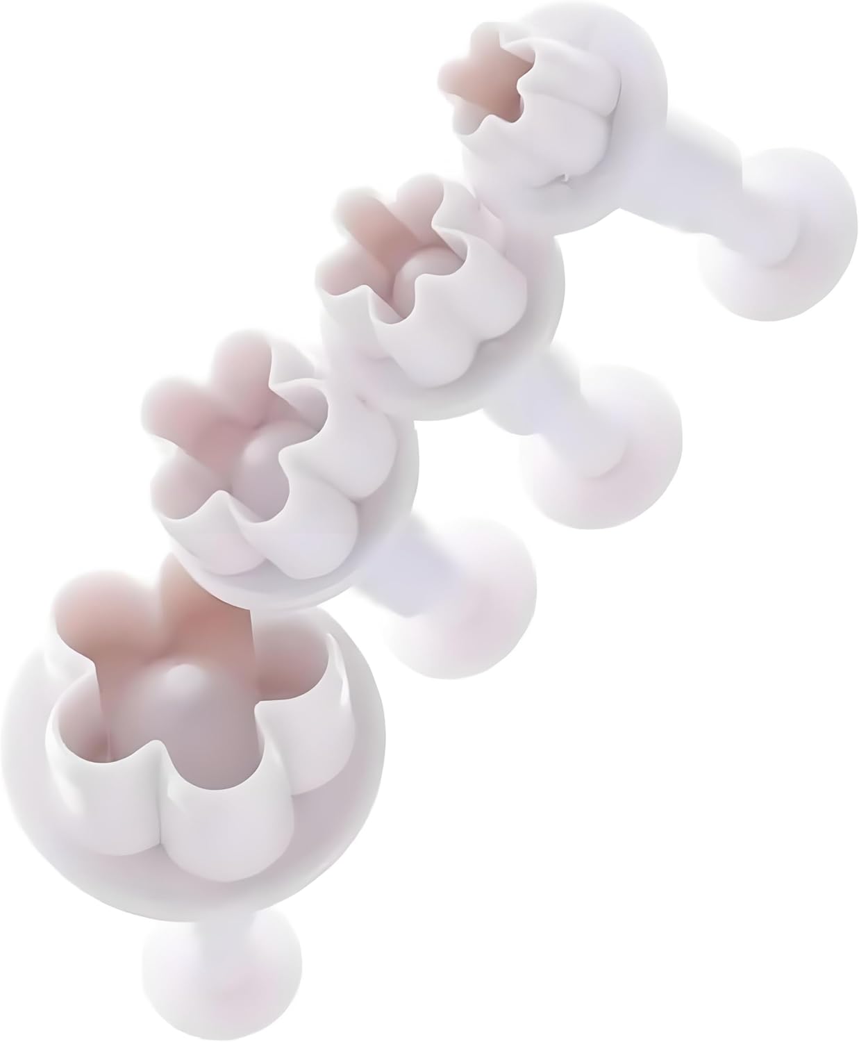 4Pcs Flower Plunger Cookie Cutters | Silicone Blossom Fondant Mold for DIY Cake Decorating | Wedding Sugarcraft Baking Tools - Image 8