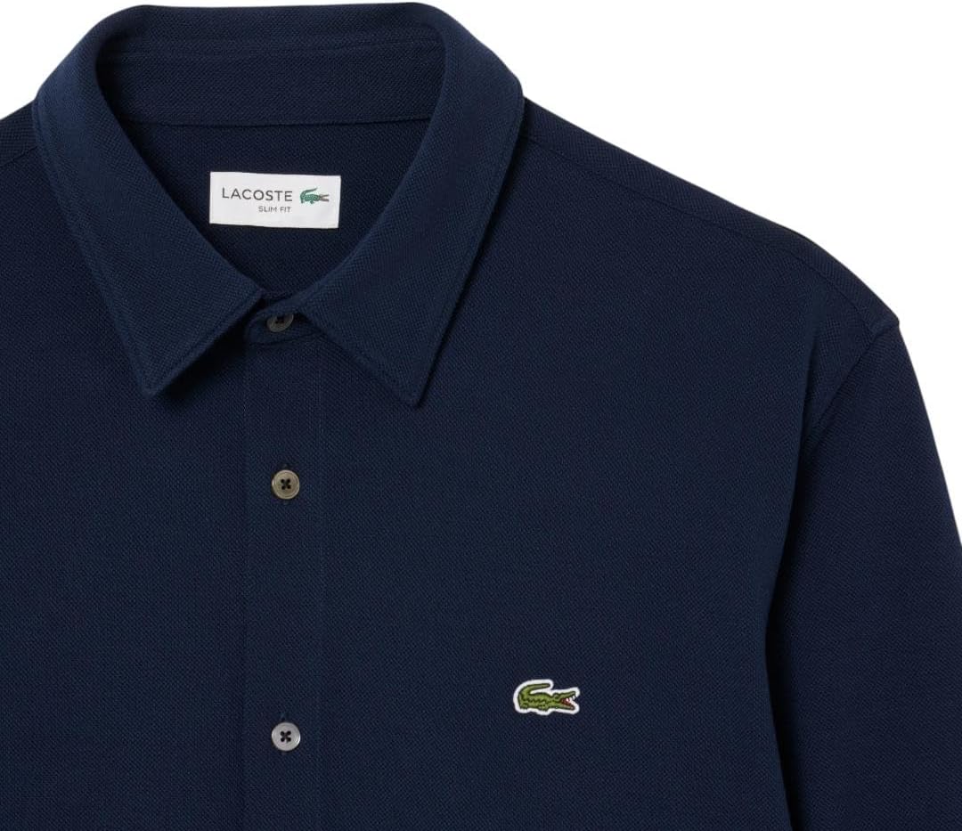 Lacoste Men's Slim Fit Cotton Piqué Shirt - Image 6