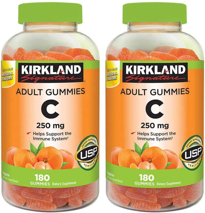 Kirkland Signature AMdFqz Vitamin C 250 mg., 180 Adult Gummies (4 Pack)