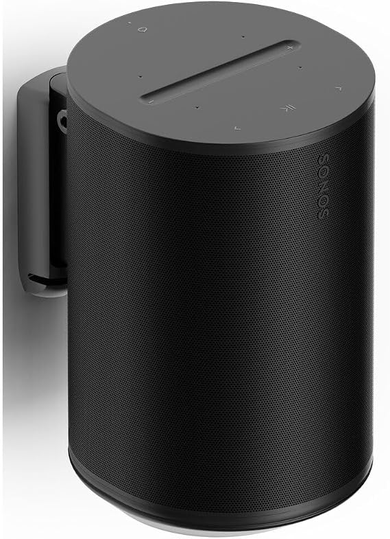Flexson Wall Mount for Sonos ERA 100 , Single pack in Black, Swivels and Tilts