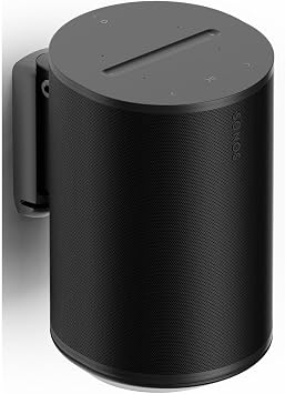 Flexson Wall Mount for Sonos ERA 100 , Single pack in Black, Swivels and Tilts