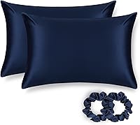 Vista 18 de ALASKA BEAR Funda de almohada, de seda natural, hipoalergénica, 19 mommes, 600 hilos, 100% seda de morera, tamaño estándar, con cierre de cremallera