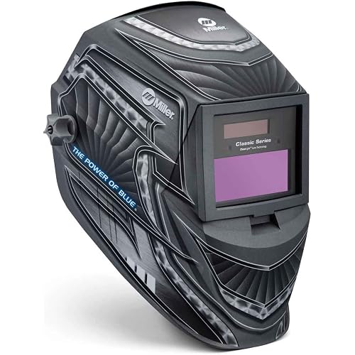 Miller Classic Series Welding Helmet, ClearLight™, Shade 8-13, Metal Matrix | TIG/MIG; variable shade 8-13; HD optics; comfortable headgear