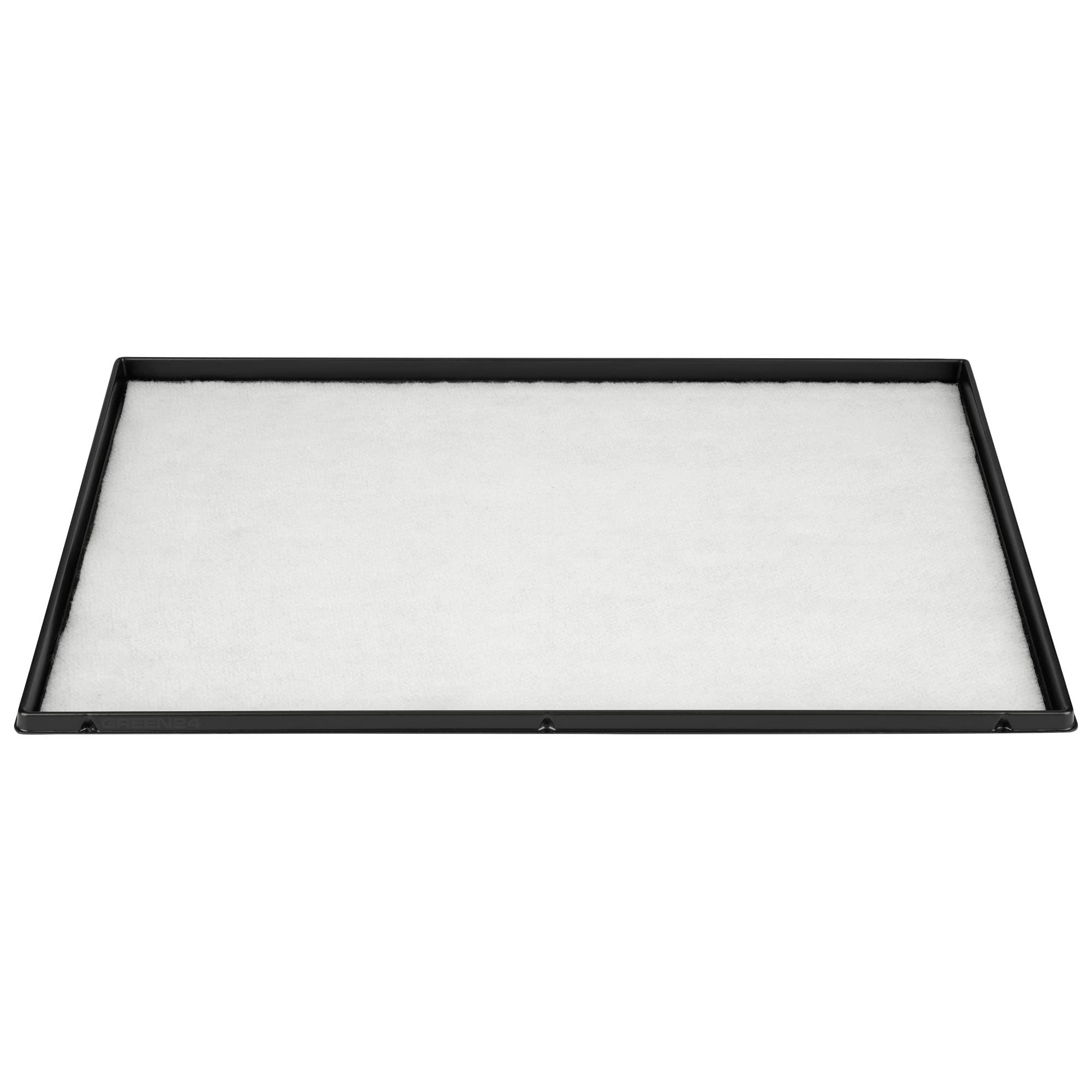GREEN24 Anzucht-Set MP96 mit automatischer Bewässerung im Format 60 x 40 cm. Untersetzer + Kapillarmatte + Topfplatte mit 96 Töpfen