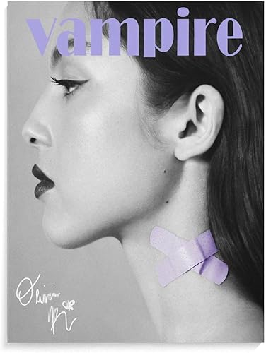 Miniatura 1 de Pósteres estéticos de Olivia Music Sour Rodrigo, portada de álbum de vampiro, póster firmado por vampiro, impresiones artísticas para decoración de