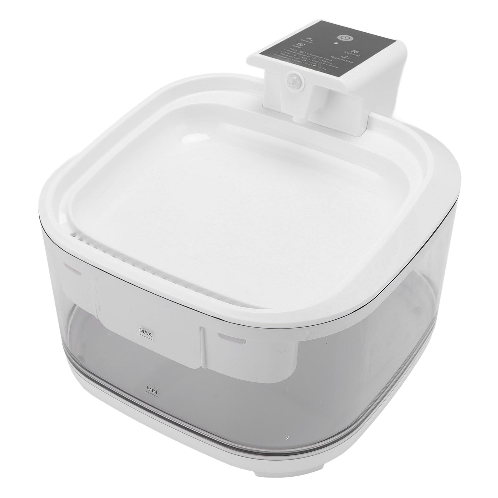 Generic Fuente para Gatos Dispensador de Agua Funcionamiento Silencioso Ciclo Automático Filtración Fuente de Agua para Mascotas para Perros Componentes Electrónicos de Plástico de 4,5 L Blanco y