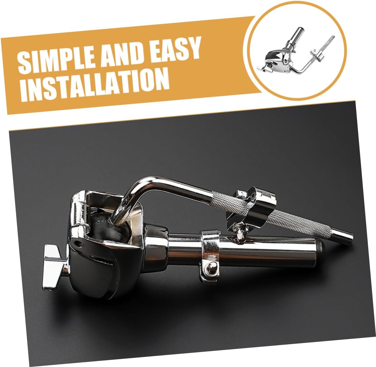 Versatile Drum Arm Stand Metal Drum Mount Bracket Holder for Percussion Performance Display Wc102