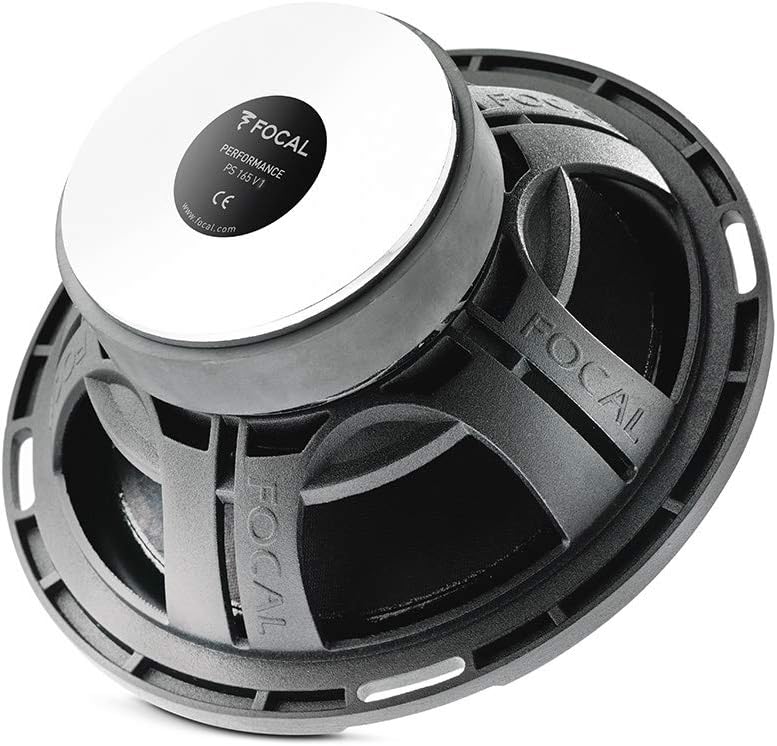 Bag view of the Focal PS165V1 woofer, highlighting the robust basket and magnet structure.