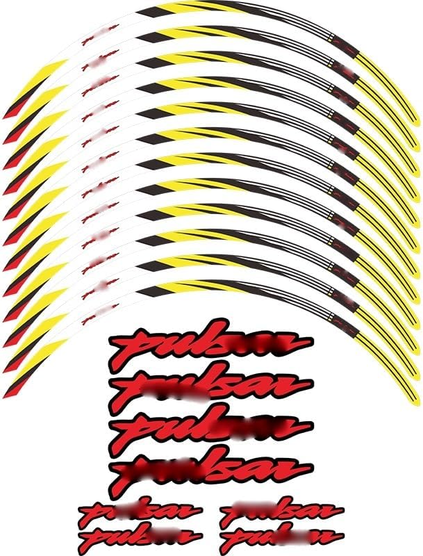 Miniatura 2 de Accesorios de modificación Adhesivo adhesivo para llanta de rueda para Bajaj para Pulsar para RS 200 para NS200 para N250 para NS 125 150 160 180