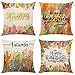 ZSQCVB Dekoracyjne poszewki na poduszki 30 x 50 cm jesienne liście alfabet poduszki na kanapę estetyczne poduszki dekoracyjne poszewki na poduszki do salonu kanapy sypialni rustykalny dom wiejski wystrój domu