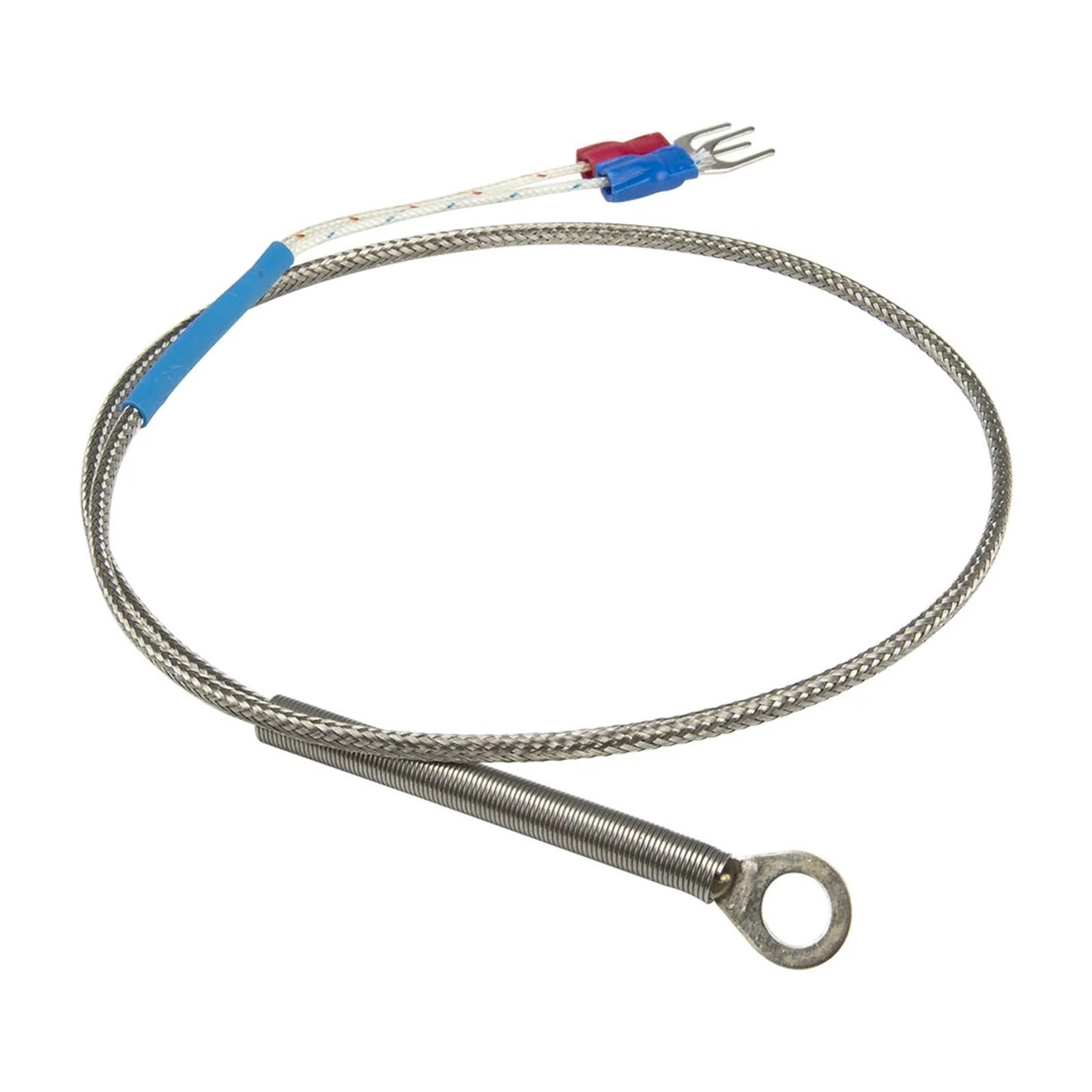 FTARR01 KE Typ 0,5 m abgeschirmtes Metallkabel mit mm, 6, 8, 10, 14 Durchmesser, Lochringkopf, Thermoelement-Temperatursensor(K 5mm Hole)