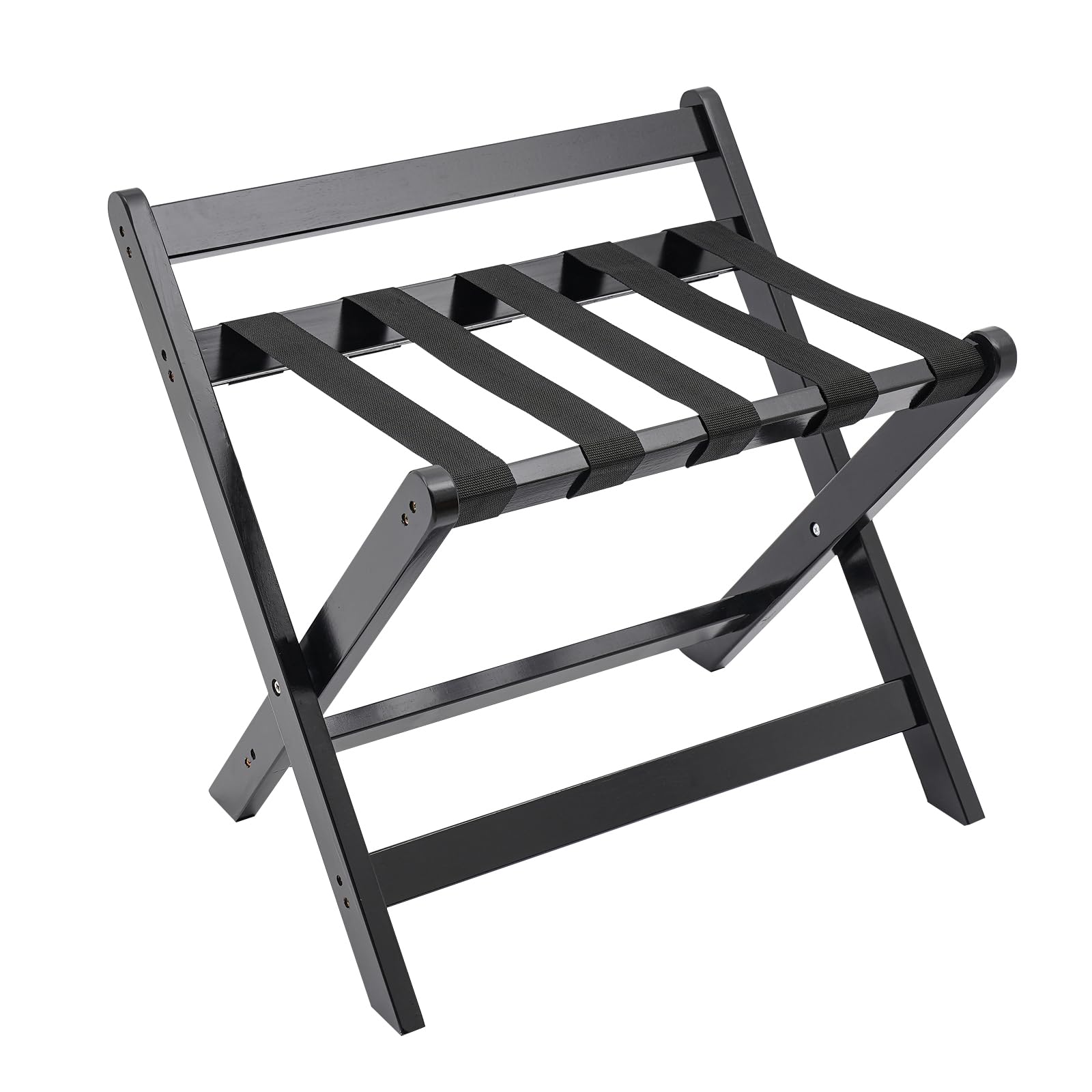 LyteNest Upgraded Foldable Suitcase Stand, Luggage Holder with Shelf for Guest Room Bedroom Hotel