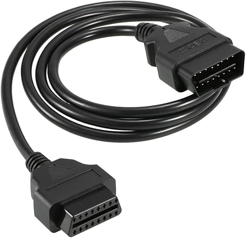 Cable de extensión OBD2 de 16 pines macho a hembra, cable extensor de diagnóstico para herramienta de escaneo OBD2 compatible con todos los