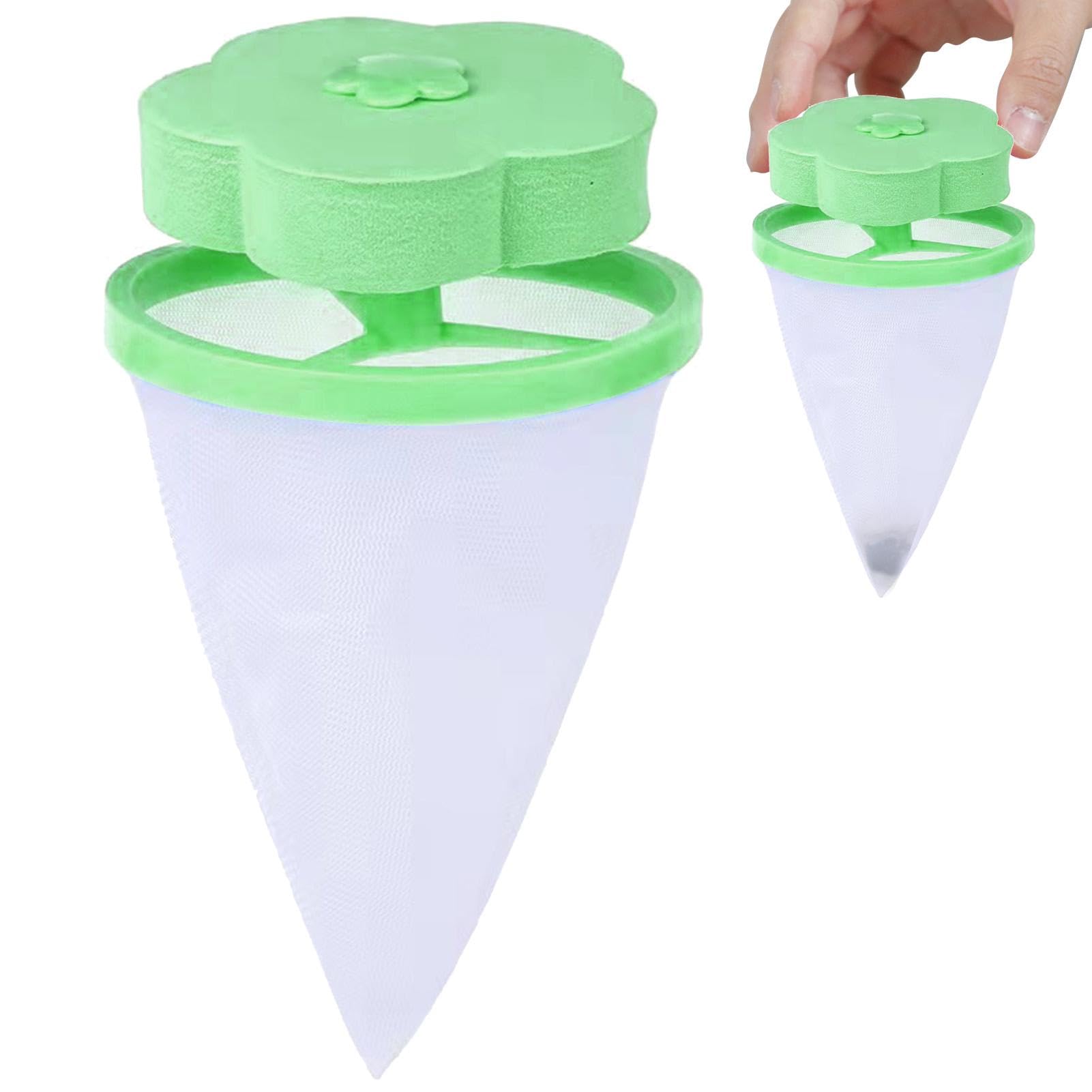 Washing Machine Hair Catcher,Reusable Hair Filter Bag for Laundry - Plum-Shaped Cleaning Mesh Bags, Household Floating — view 8