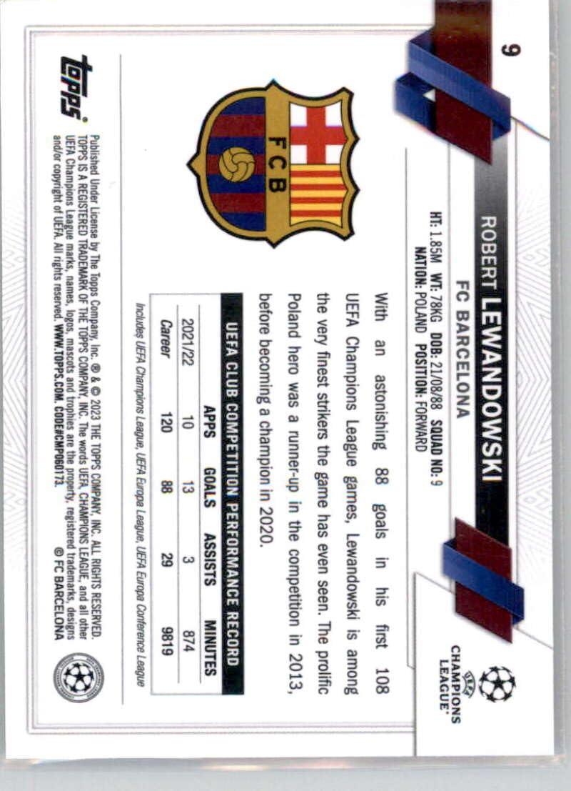 Amazon.com: 2022-23 Topps Chrome UEFA Club Competitions #9 Robert